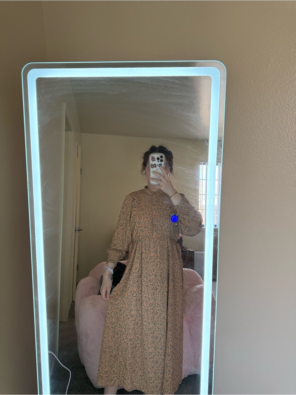 Floral Long Sleeve Maxi Dress